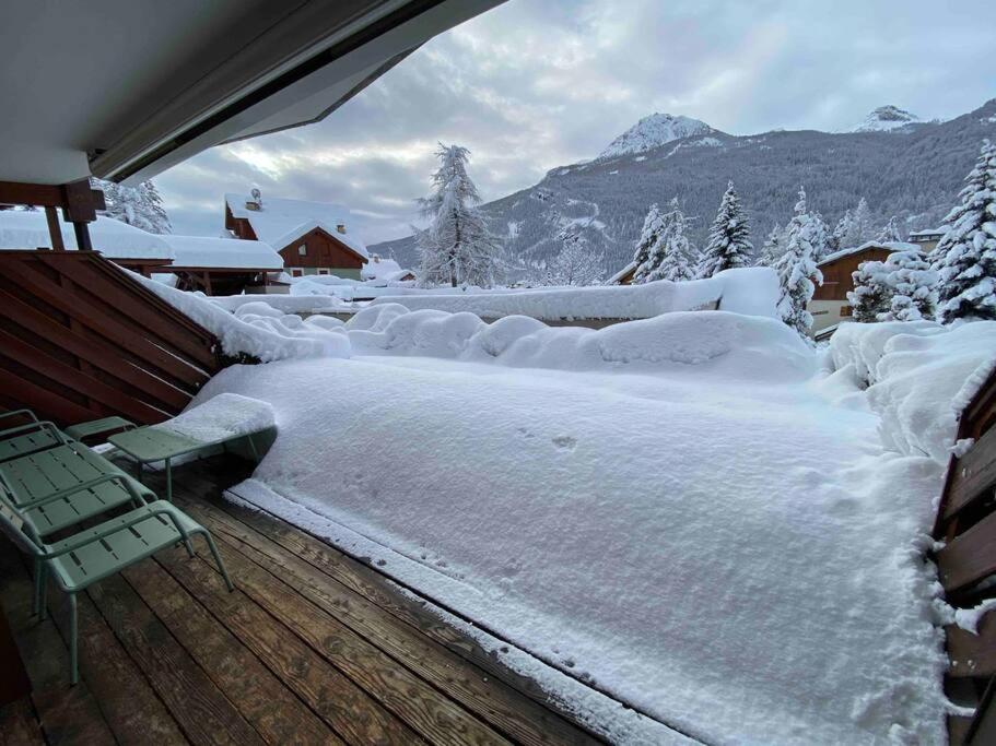סן-שפרה Appartement 4 Pers Grande Terrasse Vue Pistes Ski מראה חיצוני תמונה